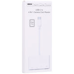 NK108LTC Leitor de Câmara 4 em 1 USB-C Macho para SD + TF + USB + Type-C Fêmea, NK108LTC