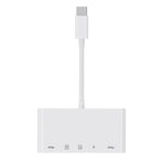 Adaptador NK-1032TC 5 em 1 USB-C Macho para SD / TF / 2xUSB / Type-C Fêmea, NK1032TC