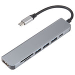 Estação de Acoplamento HUB Adaptador USB-C / Type-C 7 em 1, 7 em 1