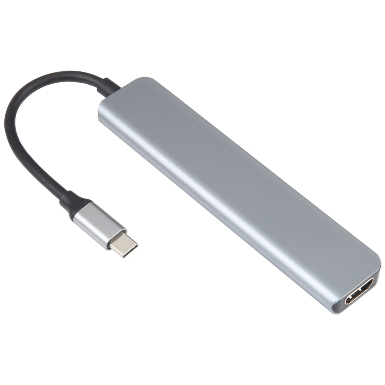 Estação de Acoplamento HUB Adaptador USB-C / Type-C 7 em 1, 7 em 1