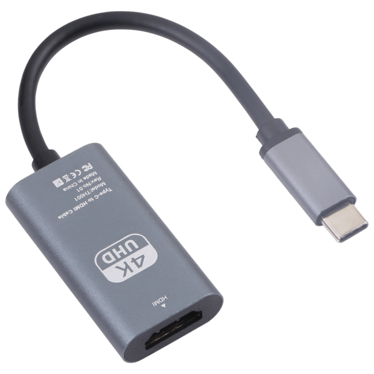 Adaptador USB-C / Type-C Macho para HDTV Fêmea 4K UHD TH001 (Cinza), TH001 (Vermelho)