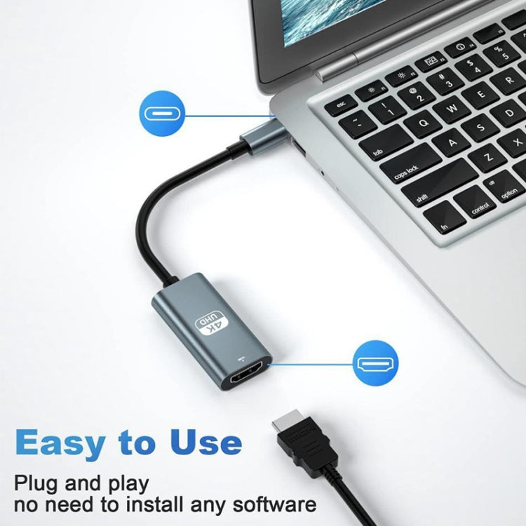 Adaptador USB-C / Type-C Macho para HDTV Fêmea 4K UHD TH001 (Cinza), TH001 (Vermelho)