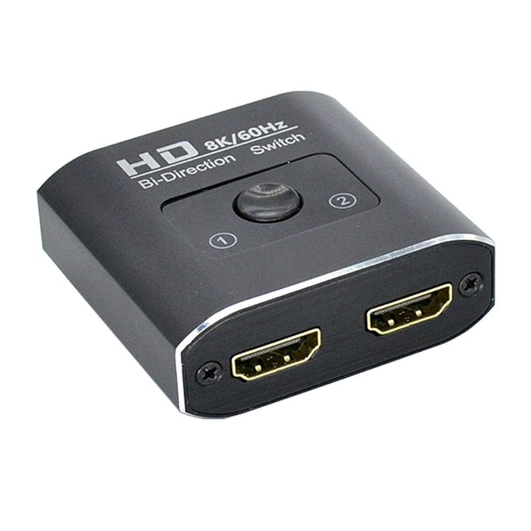 Comutador HDMI 2 em 1 ST0003 8K Bidirecional, Conversor de Vídeo, 8K 60Hz Preto