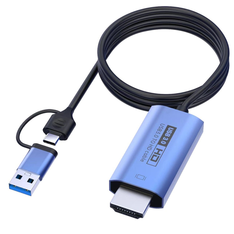Cabo Adaptador USB 3.0 + USB-C / Tipo-C para HDMI V05E, V05E