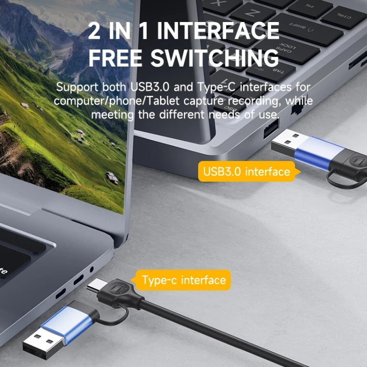 Cabo Adaptador USB 3.0 + USB-C / Tipo-C para HDMI V05E, V05E