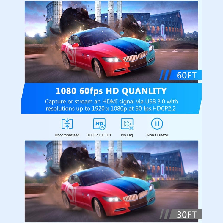 Placa de Captura de Vídeo HD HDMI/F Fêmea para USB 3.0/M Macho Z26A, Z26A