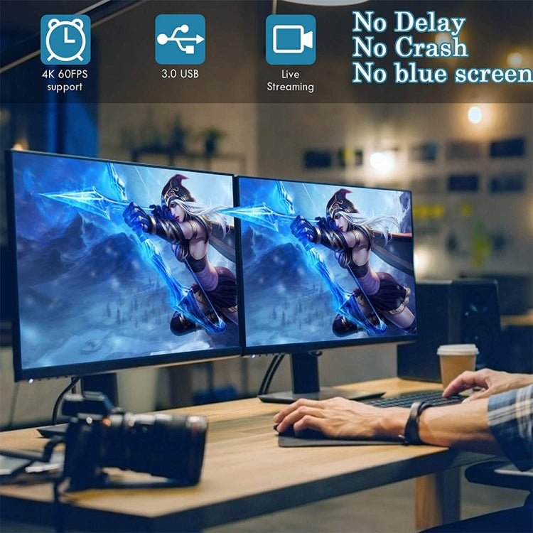 Placa de Captura de Vídeo HD HDMI/F Fêmea para USB 3.0/M Macho com Cabo Z29D, Z29D