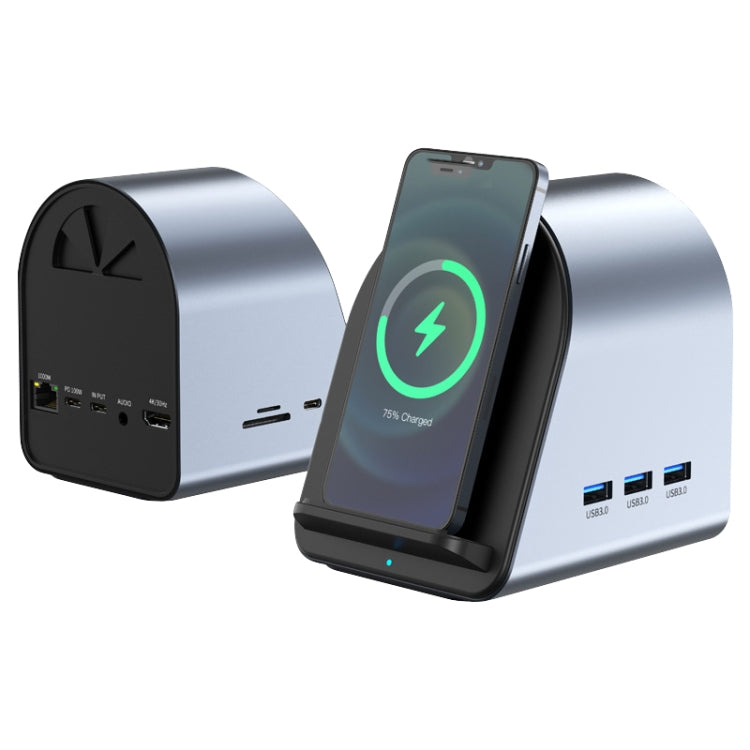 Adaptador HUB BYL-2211 10 em 1 USB-C / Tipo-C, suporta carregador de telemóvel, BYL-2211
