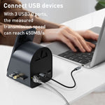 Adaptador HUB BYL-2211 10 em 1 USB-C / Tipo-C, suporta carregador de telemóvel, BYL-2211