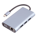 Adaptador HUB estação de ancoragem BYL-2111U3 7 em 1 USB-C / Tipo-C para USB, BYL-2111U3