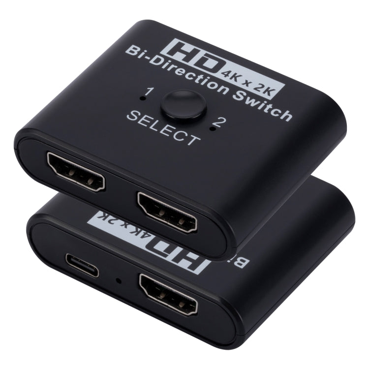 Comutador HDMI bidirecional 2 em 1 saída vídeo HD 4K, SL