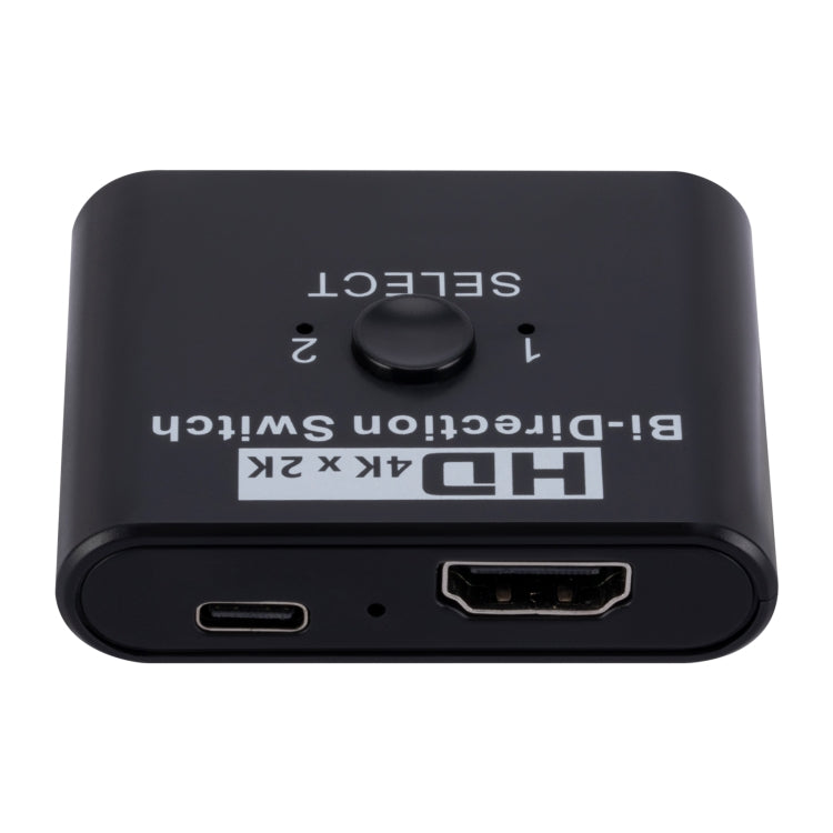 Comutador HDMI bidirecional 2 em 1 saída vídeo HD 4K, SL