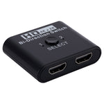 Comutador HDMI bidirecional 2 em 1 saída vídeo HD 4K, SL