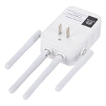 ZX-R08 Repetidor WiFi 1200Mbps Banda Dupla 2.4G/5G Amplificador de Sinal Roteador Externo WISP, Ficha US, 1200Mbps