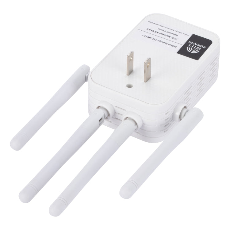 ZX-R08 Repetidor WiFi 1200Mbps Banda Dupla 2.4G/5G Amplificador de Sinal Roteador Externo WISP, Ficha US, 1200Mbps