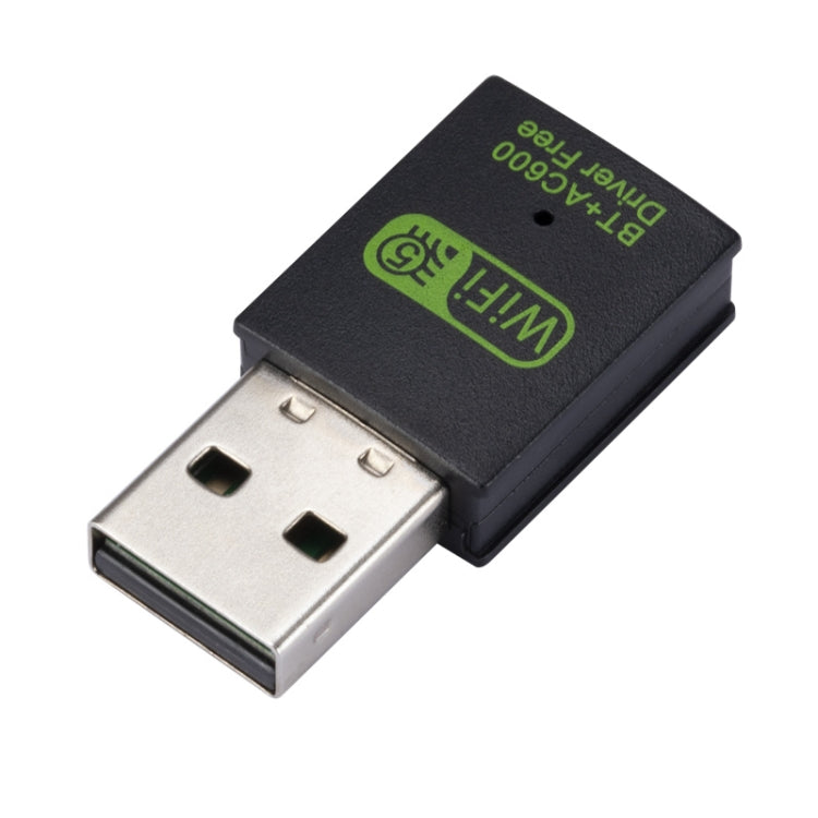 Adaptador de rede USB 2 em 1 Bluetooth WiFi 600M, receptor de sinal WiFi, 605