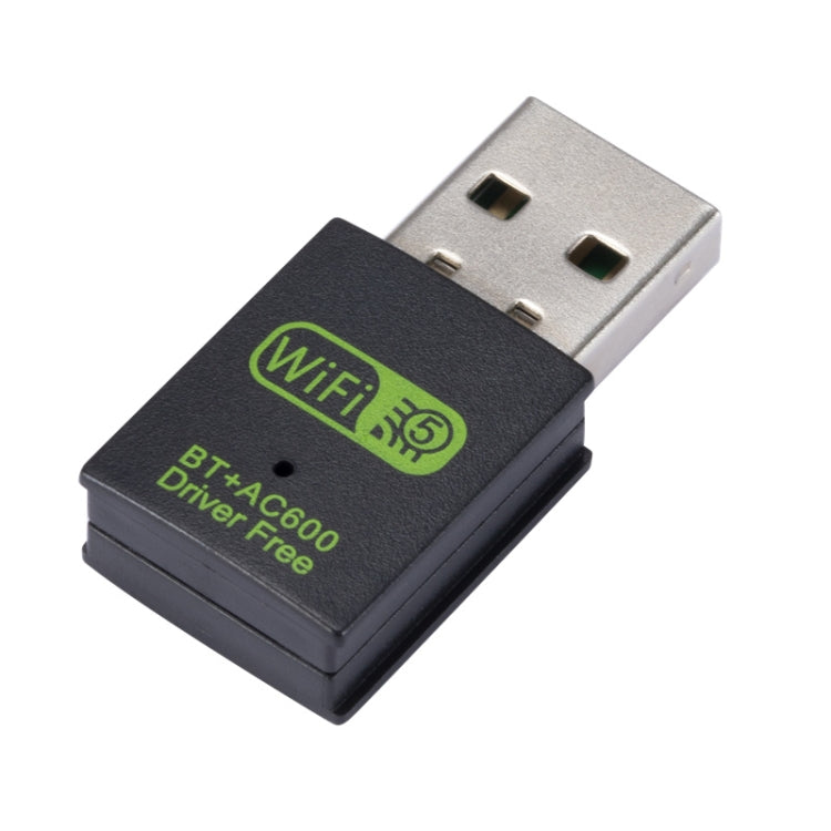 Adaptador de rede USB 2 em 1 Bluetooth WiFi 600M, receptor de sinal WiFi, 605