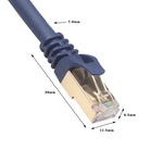 Cabo de Rede Ethernet LAN CAT8 1m para Computador, Switch, Router, Cabo Patch RJ45, 1m