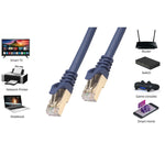 Cabo de Rede Ethernet LAN CAT8 20m para Computador, Switch, Router, Cabo Patch RJ45, 20m