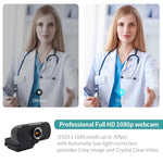 Webcam HD-F18 1080P multifunções com microfone