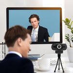 Webcam HD-F18 1080P multifunções com microfone