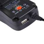 Adaptador Universal de Parede com Ficha UK 30W com Porta USB 5V 2.1A, Pontas: 8 Peças, Comprimento do Cabo: Cerca de 1,2m, Ficha UK