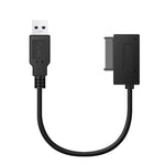 Adaptador de Cabo SATA Slimline Profissional USB 3.0 para 7+6 Pinos com Indicador, USB 3.0
