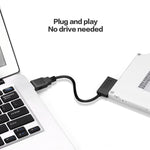 Adaptador de Cabo SATA Slimline Profissional USB 3.0 para 7+6 Pinos com Indicador, USB 3.0