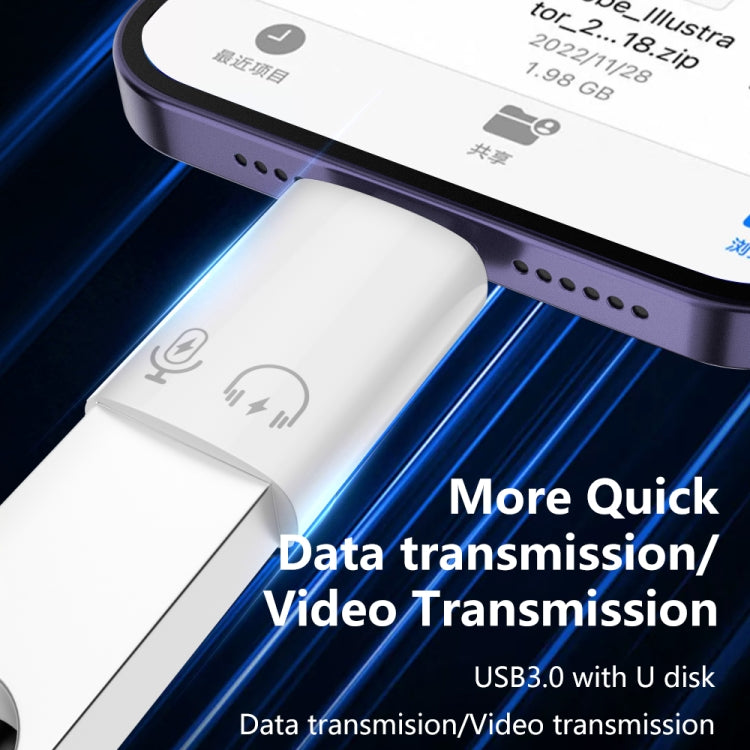 Adaptador OTG 8 Pinos para USB 3.0, 8 Pinos para USB 3.0