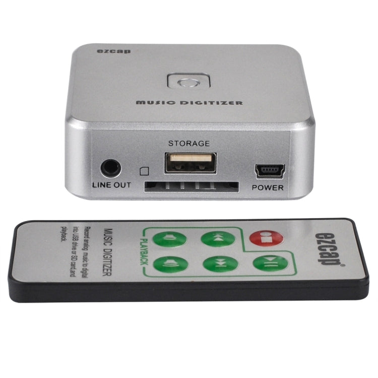 Adaptador Gravador de Captura de Áudio EZCAP241, Conversor Digitalizador de Áudio Analógico RCA R/L 3,5mm para MP3