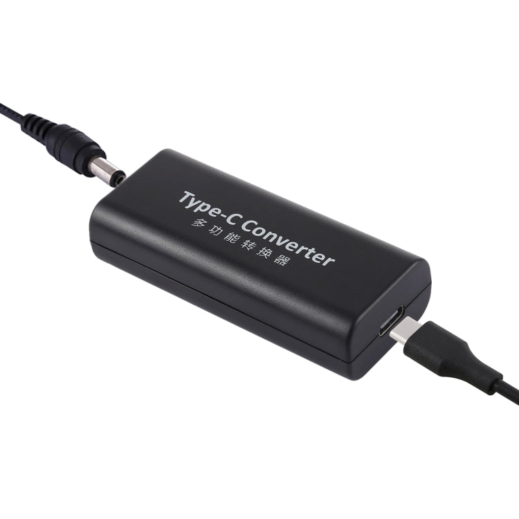 Adaptador de Conector de Energia Fêmea DC 5,5 x 2,1mm para USB-C / Type C Fêmea com Cabo USB-C / Type C de 30cm, 5,5x2,1mm