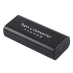Adaptador de Conector de Energia Fêmea DC 5,5 x 2,1mm para USB-C / Type C Fêmea com Cabo USB-C / Type C de 30cm, 5,5x2,1mm