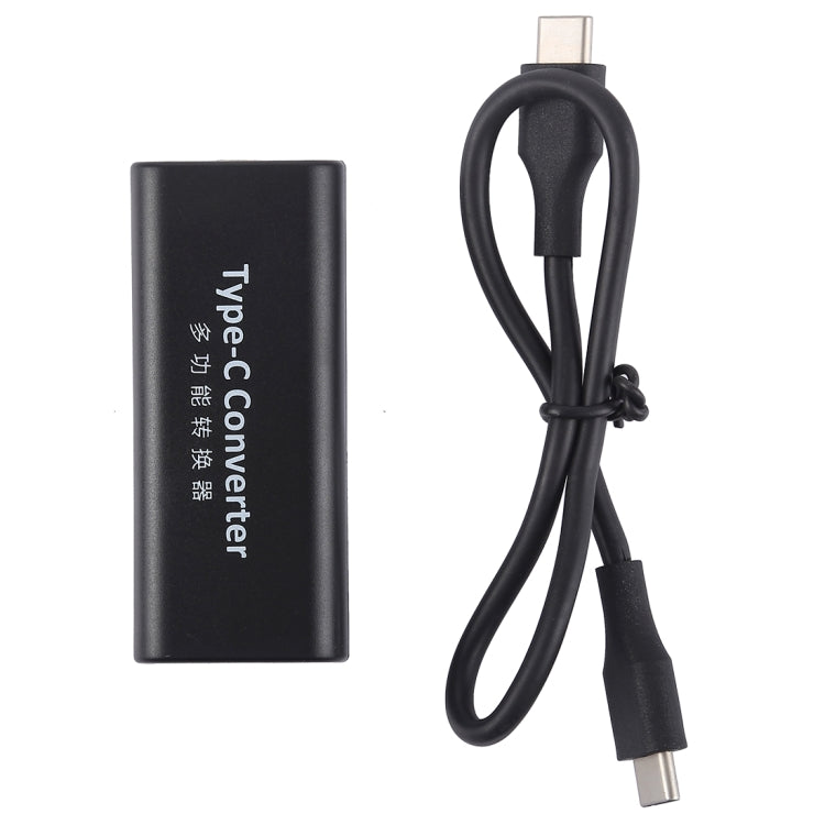 Adaptador de Conector de Energia Fêmea DC 5,5 x 2,1mm para USB-C / Type C Fêmea com Cabo USB-C / Type C de 30cm, 5,5x2,1mm