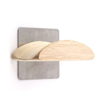 Suporte de Auscultadores de Parede Quadrado em Aço Inoxidável + Madeira Maciça, PC2920A, PC2920B