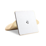 Suporte de Auscultadores de Parede Quadrado em Aço Inoxidável + Madeira Maciça, PC2920A, PC2920B