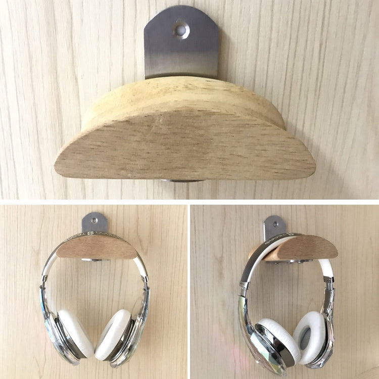 Suporte de Auscultadores de Parede Quadrado em Aço Inoxidável + Madeira Maciça, PC2920A, PC2920B