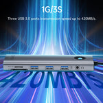 Estação de ancoragem multifunções ORICO PW11-8PC Type-C / USB-C 8 em 1 5Gbps, PW11-8PC