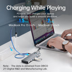 Estação de ancoragem multifunções ORICO PW11-8PC Type-C / USB-C 8 em 1 5Gbps, PW11-8PC