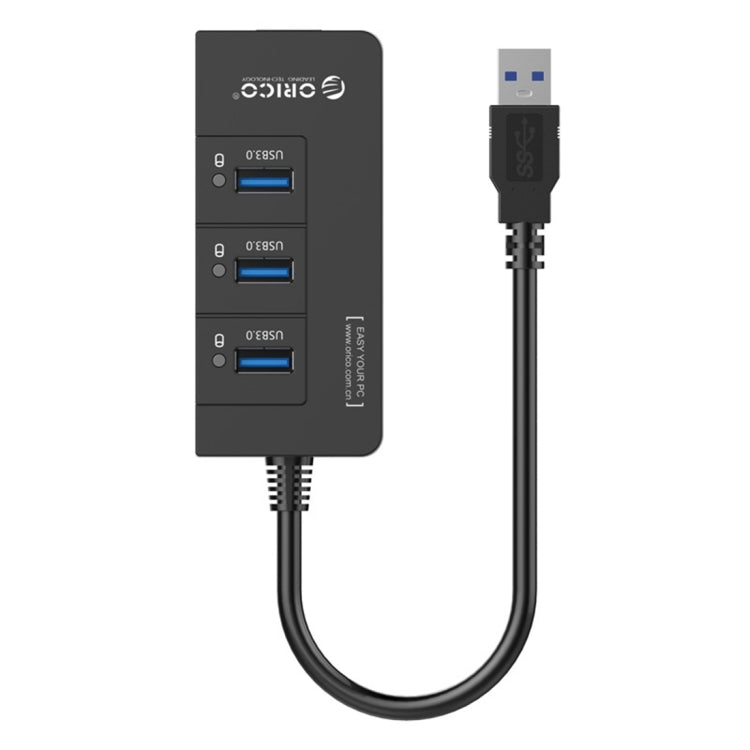 ORICO HR01-U3 HUB divisor USB3.0 ABS com 3 portas e placa de rede Ethernet Gigabit RJ45 externa 5 Gbps para portáteis / desktop / ultrabook, etc.