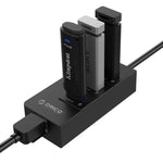 ORICO HR01-U3 HUB divisor USB3.0 ABS com 3 portas e placa de rede Ethernet Gigabit RJ45 externa 5 Gbps para portáteis / desktop / ultrabook, etc.