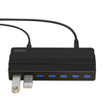 ORICO H7928-U3 HUB USB 3.0 de secretária com 7 portas em material ABS e cabo de 1m, USB 3.0