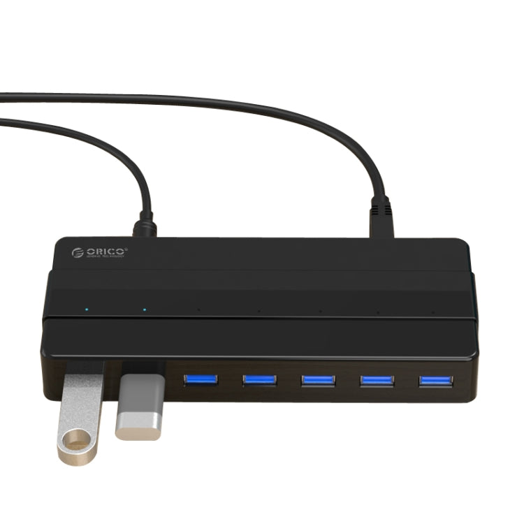 ORICO H7928-U3 HUB USB 3.0 de secretária com 7 portas em material ABS e cabo de 1m, USB 3.0