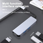 2011N Estação de ancoragem multifunções 3 em 1 USB 3.0 x2 + HDMI Tipo-C / USB-C, 2011N USB 3.0 x2 + HDMI