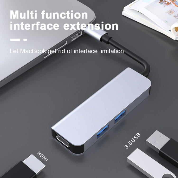 2011N Estação de ancoragem multifunções 3 em 1 USB 3.0 x2 + HDMI Tipo-C / USB-C, 2011N USB 3.0 x2 + HDMI