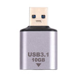 Adaptador USB 3.1 macho para USB-C / Tipo-C fêmea 10Gbps, USB 3.1 macho para Tipo-C fêmea