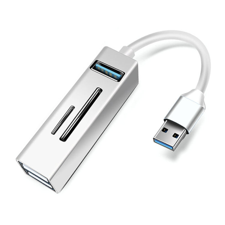15101 Adaptador HUB USB3.0 5 em 1 para 3 x USB + leitor de cartões SD / TF, USB3.0