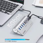 ORICO M3U7 HUB USB 3.2 Gen1 de liga de alumínio com 7 portas e cabo de 1m, M3U7 1m