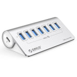ORICO M3U7-G2 HUB USB 3.2 Gen2 de liga de alumínio com 7 portas e cabo de 1m, M3U7-G2 1m