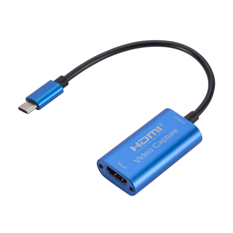 CJK025 USB-C / Tipo-C Macho para HDMI Fêmea Placa de Captura de Áudio e Vídeo, Tipo-C para HDMI