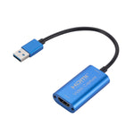 CJK0266 USB3.0 Macho para HDMI Fêmea Placa de Captura de Áudio e Vídeo, USB3.0 para HDMI